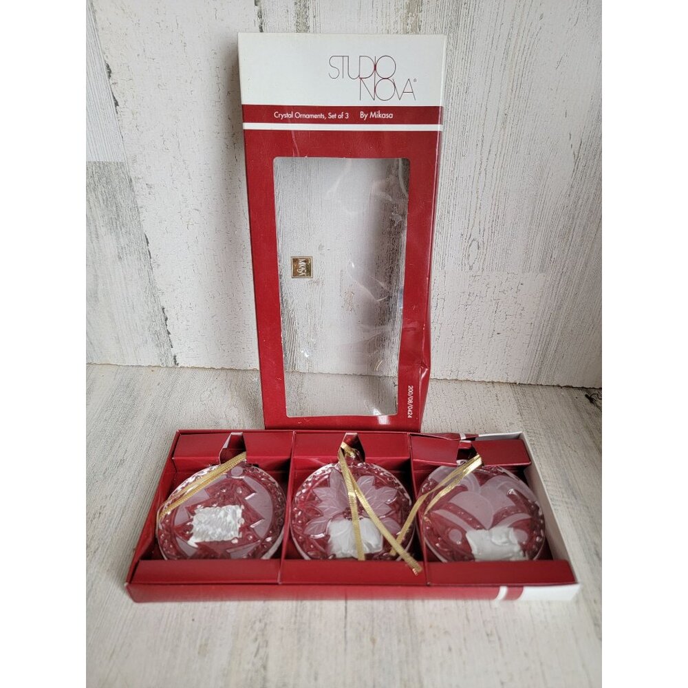 Studio Nova crystal bell tree ornament Xmas set‎ frosted